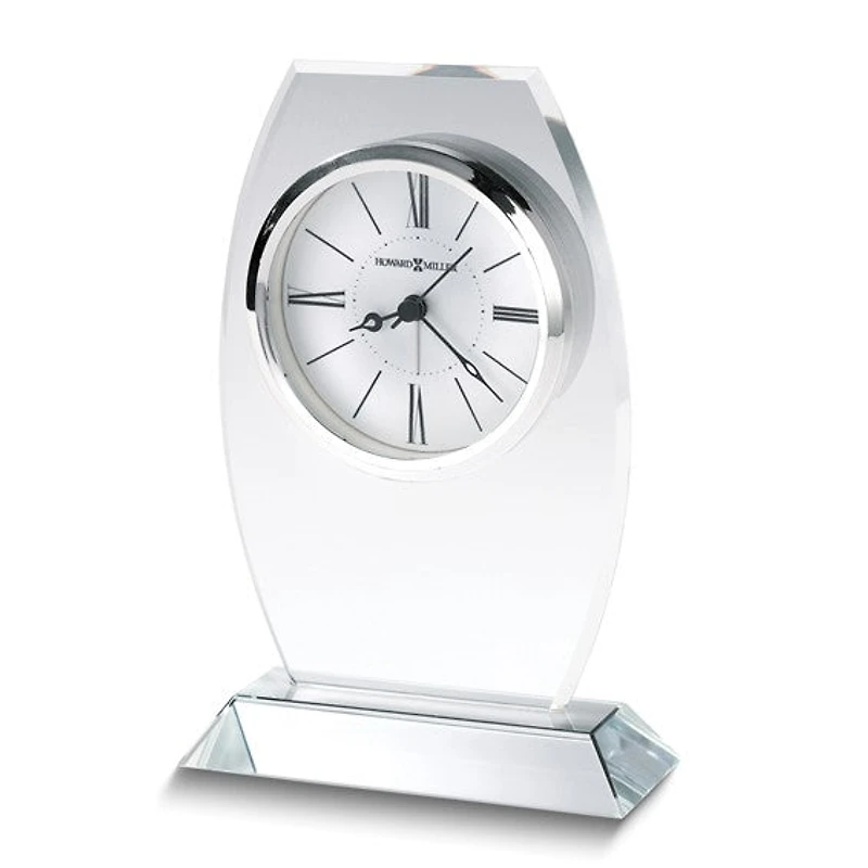 Howard Miller Cabri Beveled Crystal Quartz Table Alarm Clock