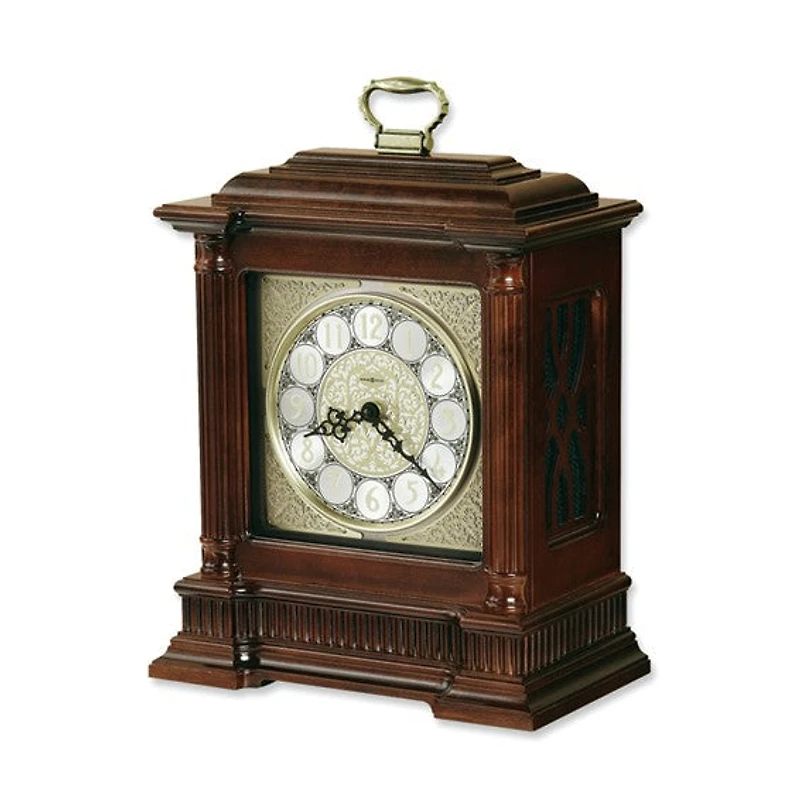 Howard Miller Akron Cherry Finish Wood Chiming Quartz Mantle Clock