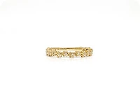 10K Yellow Gold 0.06cttw Round Cut Diamond Ring, size 6.5