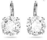 Swarovski Millenia drop earrings, Round cut, White, Rhodium plated 5628351/5689712 (SS)