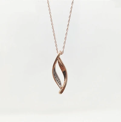 Rose Gold Diamond Pendant