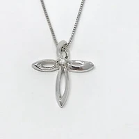 Silver Canadian Diamond Pendant