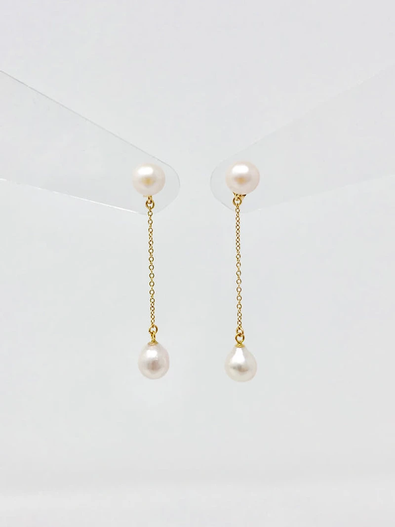 Cultured Pearl Dangle Earrings