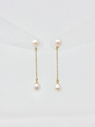 Cultured Pearl Dangle Earrings