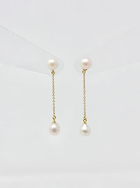 Cultured Pearl Dangle Earrings