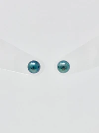 Cultured Black Pearl Stud Earrings