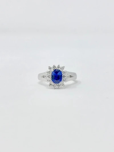 Sapphire and Diamond Ring