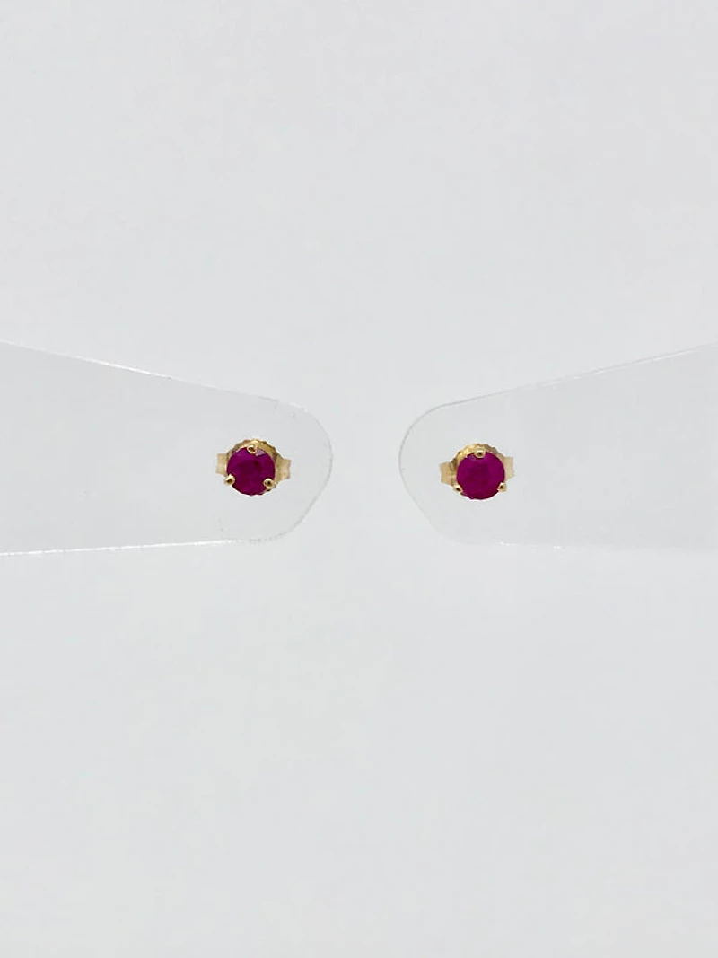 Ruby Stud Earrings