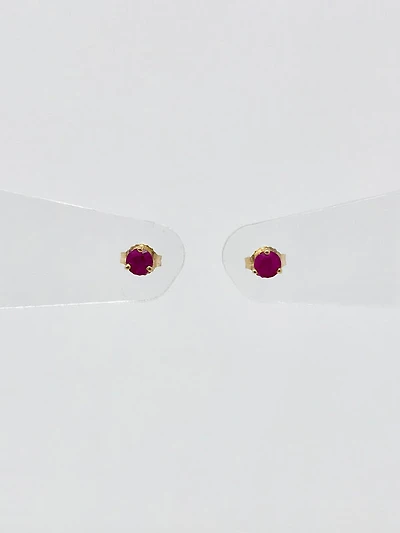 Ruby Stud Earrings