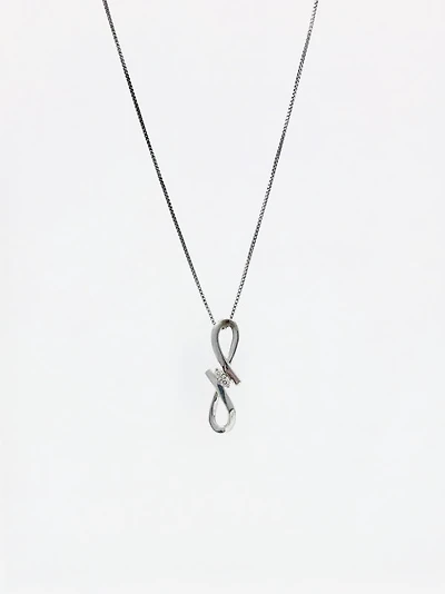 Silver and Diamond Necklace