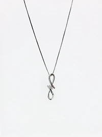 Silver and Diamond Necklace