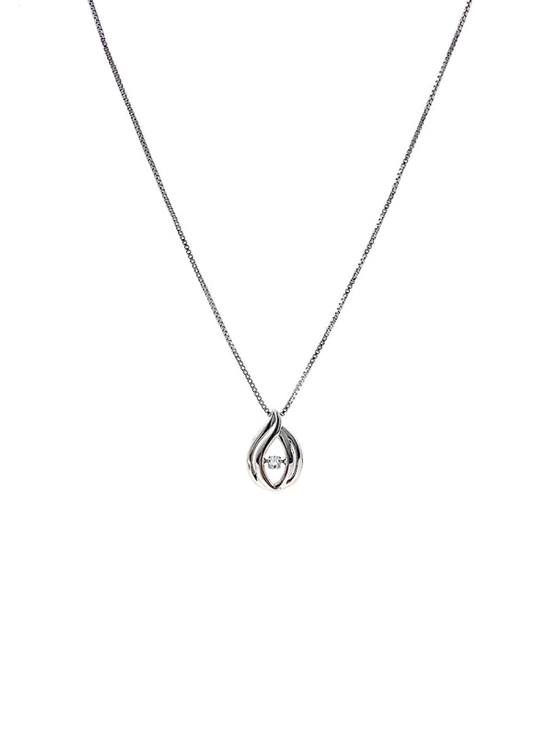 Diamond Silver Necklace