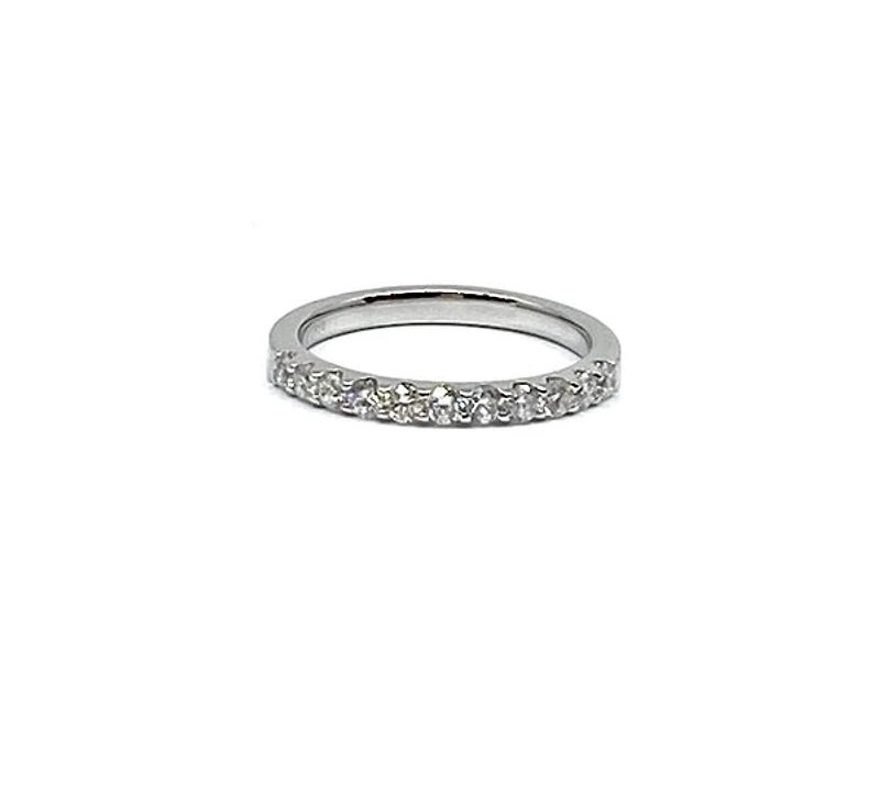 Platinum 0.50cttw Diamond Wedding Band, size 7