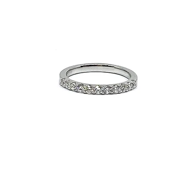 Platinum 0.50cttw Diamond Wedding Band, size 7