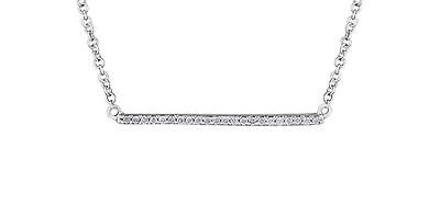 10K White Gold 0.10cttw Diamond Pendant