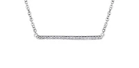 10K White Gold 0.10cttw Diamond Pendant
