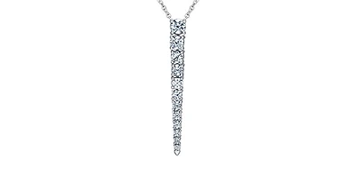 14K Gold 1.00cttw Canadian Diamond Pendant, 18"