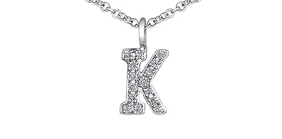 Diamond Initial Pendant