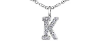 Diamond Initial Pendant