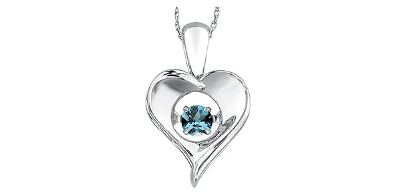 Sterling Silver Blue Topaz Pendant