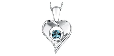 Sterling Silver Blue Topaz Pendant