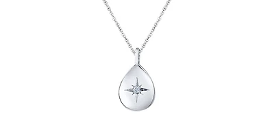 10K Gold 0.02cttw Canadian Diamond Pendant