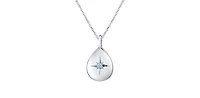 10K Gold 0.02cttw Canadian Diamond Pendant