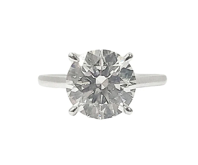 14K Gold 3.03cttw Lab Grown Round Brilliant Cut Diamond Ring - / White