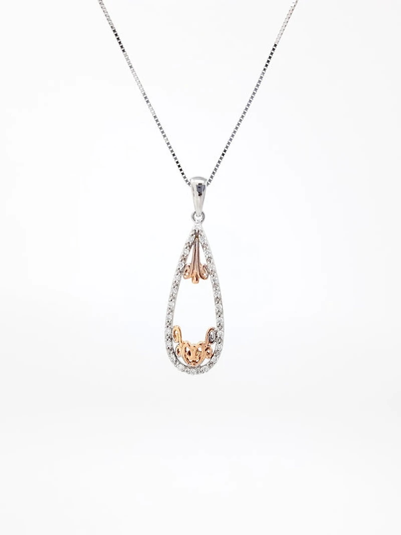 Two-Tone Diamond Pendant