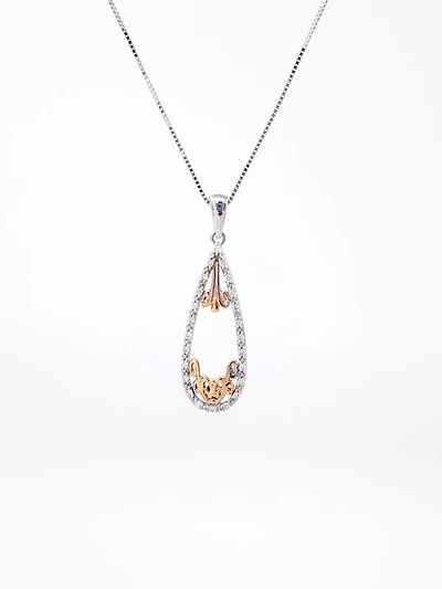 Two-Tone Diamond Pendant