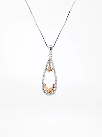 Two-Tone Diamond Pendant