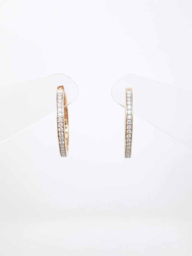 Diamond Hoop Earrings