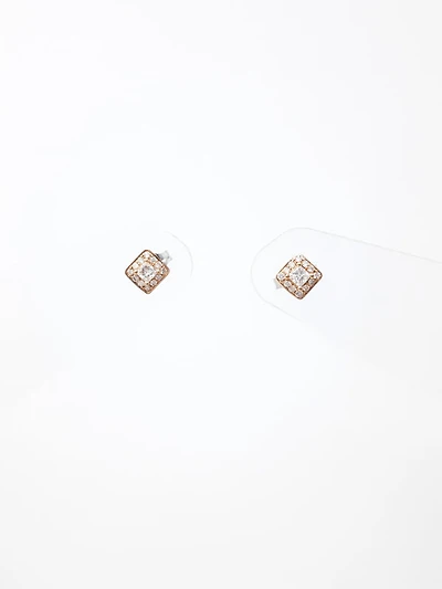 Two-Tone Canadian Diamond Earrings