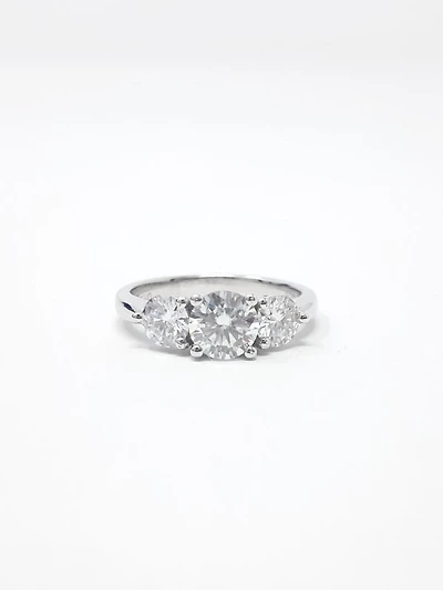Moissanite Engagement Ring 