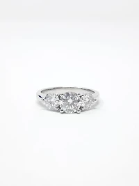 Moissanite Engagement Ring 