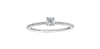 10K White Gold 0.30cttw Canadian Diamond Engagement Ring - / 4.5