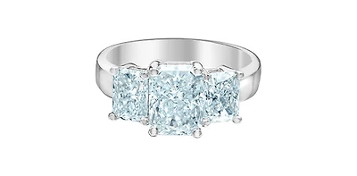 14K White Gold 3.43Cttw Lab Grown Cushion Cut Diamond Engagement / Anniversary Ring  - 7