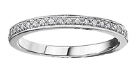 10K White Gold 0.15cttw Diamond Pave Ring - 4.5