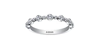 18K White Gold & Palladium (hypoallergenic) 0.50cttw Canadian Diamond Ring, 6.5