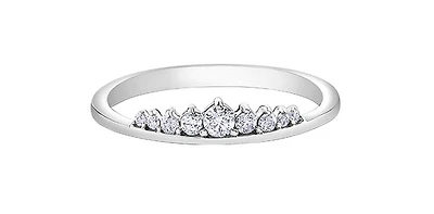 10K White Gold 0.15cttw Diamond Tiara Ring - / 4.5