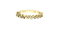 10K Yellow Gold 0.08cttw Diamond Ring