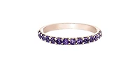 10K Rose Gold Amethyst Ring, size 6