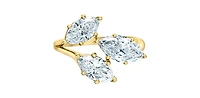 14K Gold 2.40cttw Lab Grown Marquise Cut Diamond Ring - / 4.5