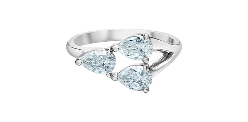 14K Gold 1.50cttw Lab Grown Pear Cut Diamond Ring - / 4.5