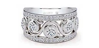 14K White Gold 1.17cttw Canadian Diamond Ring, size 6.5
