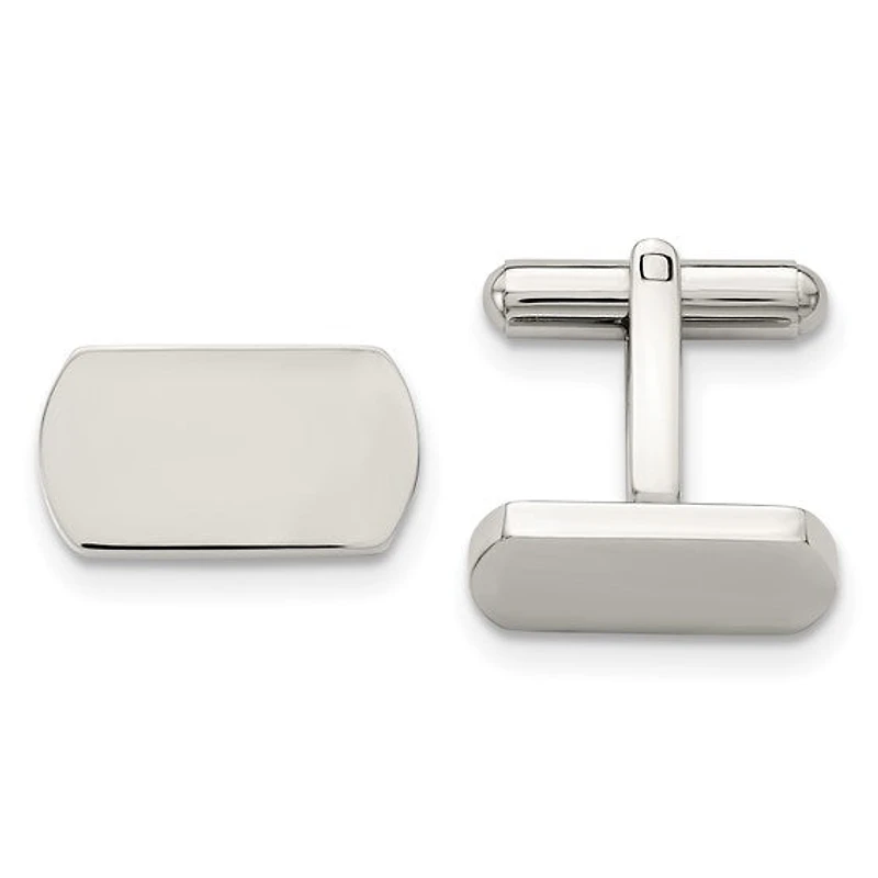 Stainless Steel Polished Cufflinks