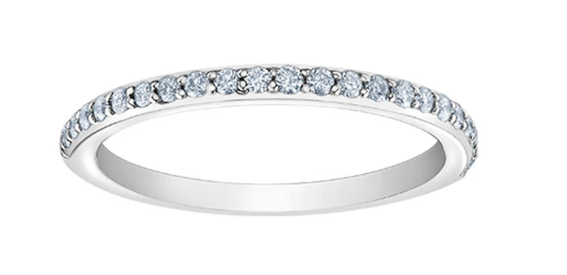 14K Lab Grown Round Brilliant Diamond Band