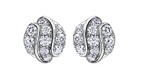 18K White Gold & Palladium Alloy (hypoallergenic) 1.00cttw Diamond Stud Earrings