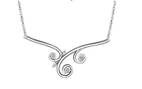 14K White Gold 0.25cttw Fancy Diamond Necklace