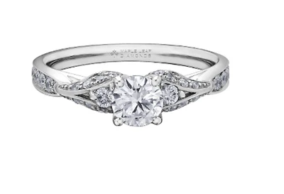 18K White Gold/Palladium Alloy (hypoallergenic) Fancy Diamond Ring - Gold /